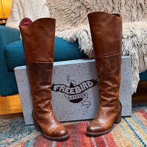 Freebird by Steven Tan Over the Knee Calgary Boots